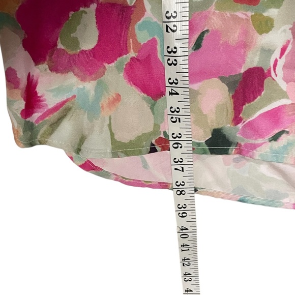 Velvet Heart Water Colors Sleeveless Collar V Neck Tencel Summer dress sz 1X - Picture 8 of 15